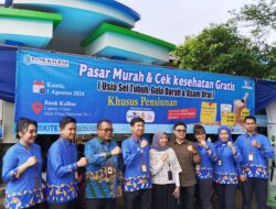 Bank Kalbar Gelar Pasar Murah dan Cek Kesehatan Gratis Bagi Nasabah Pensiunan