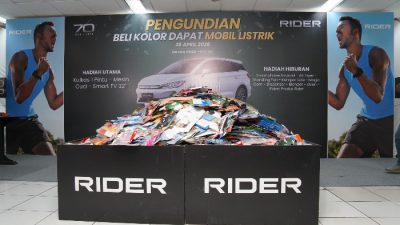 Rayakan HUT Ke-70, Rider Bagikan Mobil Listrik dan Beragam Hadiah Menarik