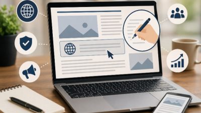 Tutorial Meletakkan Nama Domain Website di Awal Tulisan Berita Untuk Pemula