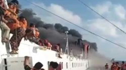 KMP Mutiara Sentosa 2 Terbakar di Perairan Sumenep, Sembilan Kapal Dikerahkan