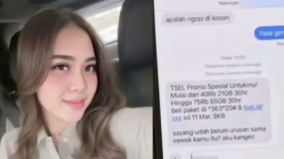 Pacar Diduga Samarkan Kontak Perempuan Lain sebagai Telkomsel, Ada Pesan Promo!