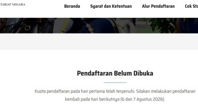 Kuota Pendaftaran Upacara Peringatan HUT Ke-81 di Istana Merdeka Penuh, Kemsesneg: Besok Ada Lagi