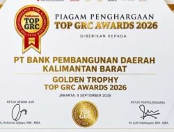 Bank Kalbar Raih TOP GRC Awards 2026 Star 5 dan Golden Trophy Tiga Tahun Berturut-turut