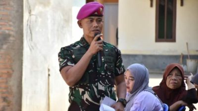 Yonif 9 Marinir Bersama Masyarakat Resmikan Bantuan Bedah Rumah