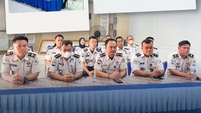 Lembaga Pemasyarakatan (Lapas) Muara Tebo saat mengikuti rapat virtual koordinasi tindak lanjut pembentukan pusat rehabilitasi dan reduksi bagi warga binaan. (FAKTANASIONAL/HO).