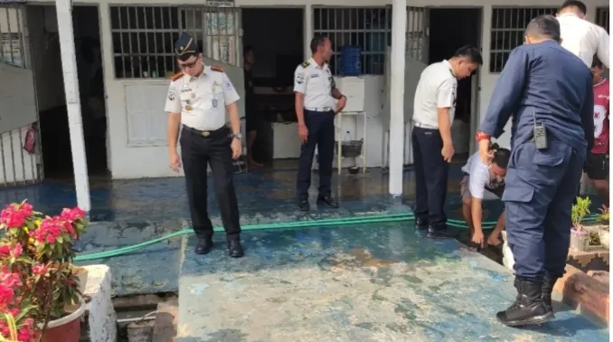 Penuhi Hak Narapidana, Lapas Metro Cek Saluran Irigasi Antisipasi Penyakit
