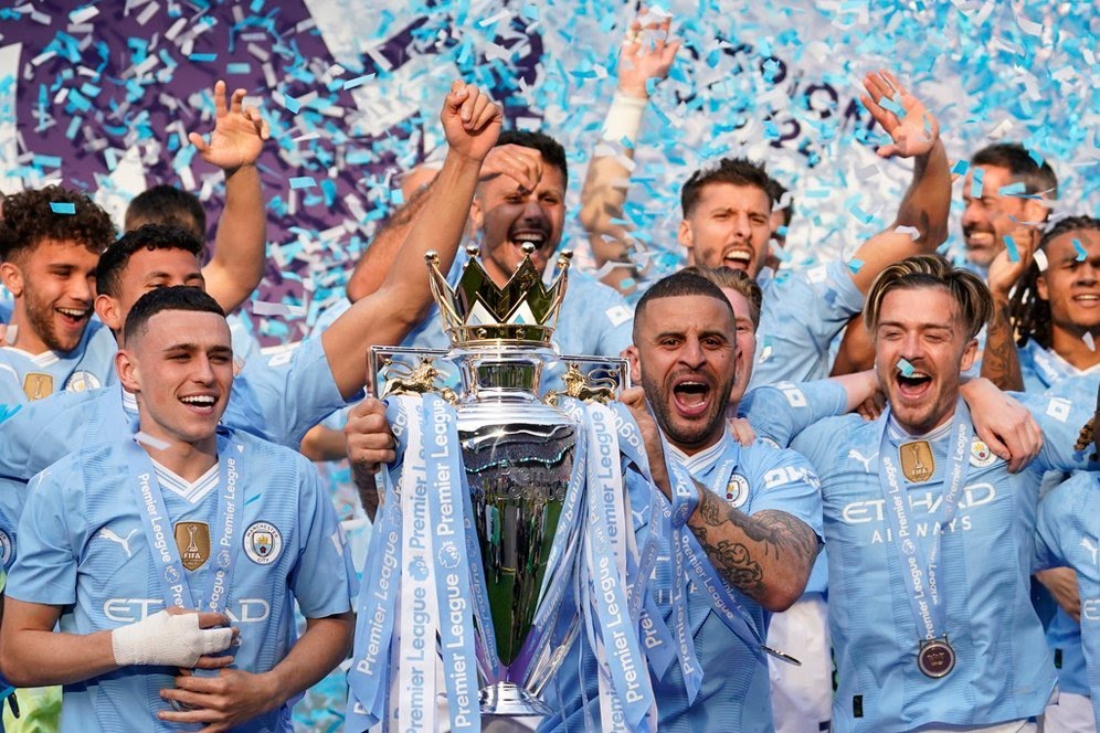 Raih Juara 4 Musim Beruntun Liga Inggris, Manchester City Ciptakan Sejarah Baru