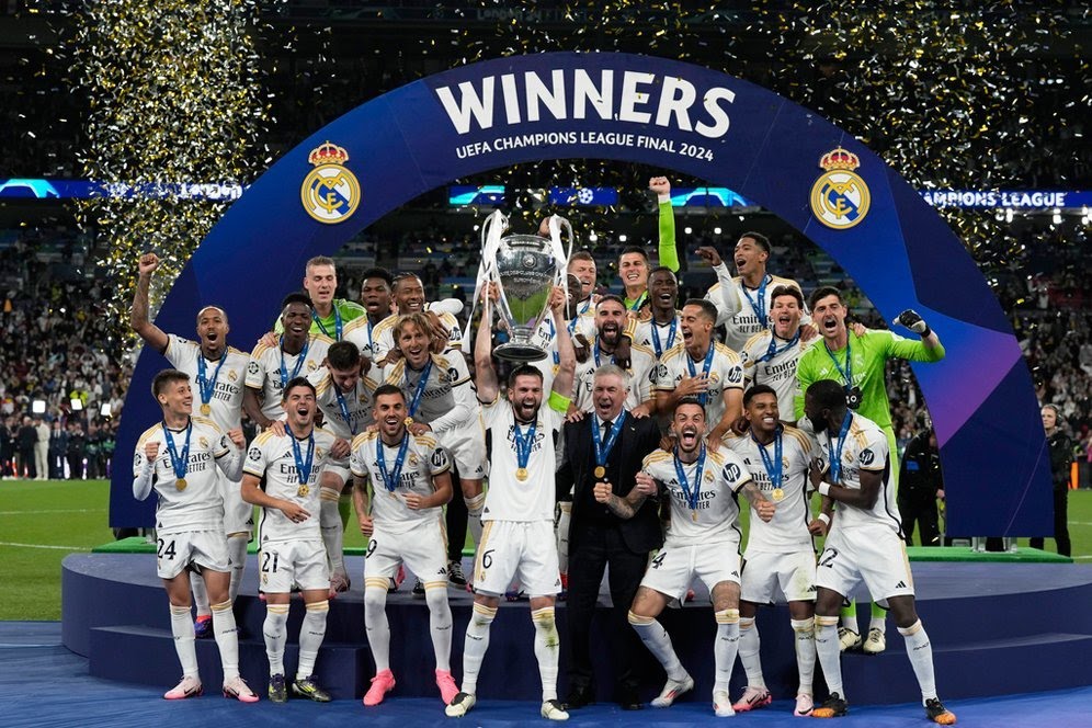 Kandaskan Dortmund di Final, Real Madrid Juara Liga Champions ke 15 Kalinya