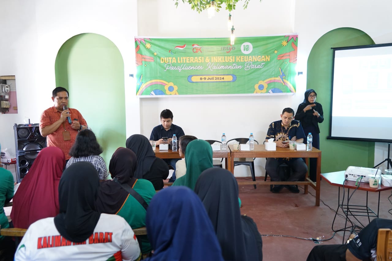 Pelatihan Menabung, Bank Kalbar dan OJK Dukung Penyandang Disabilitas