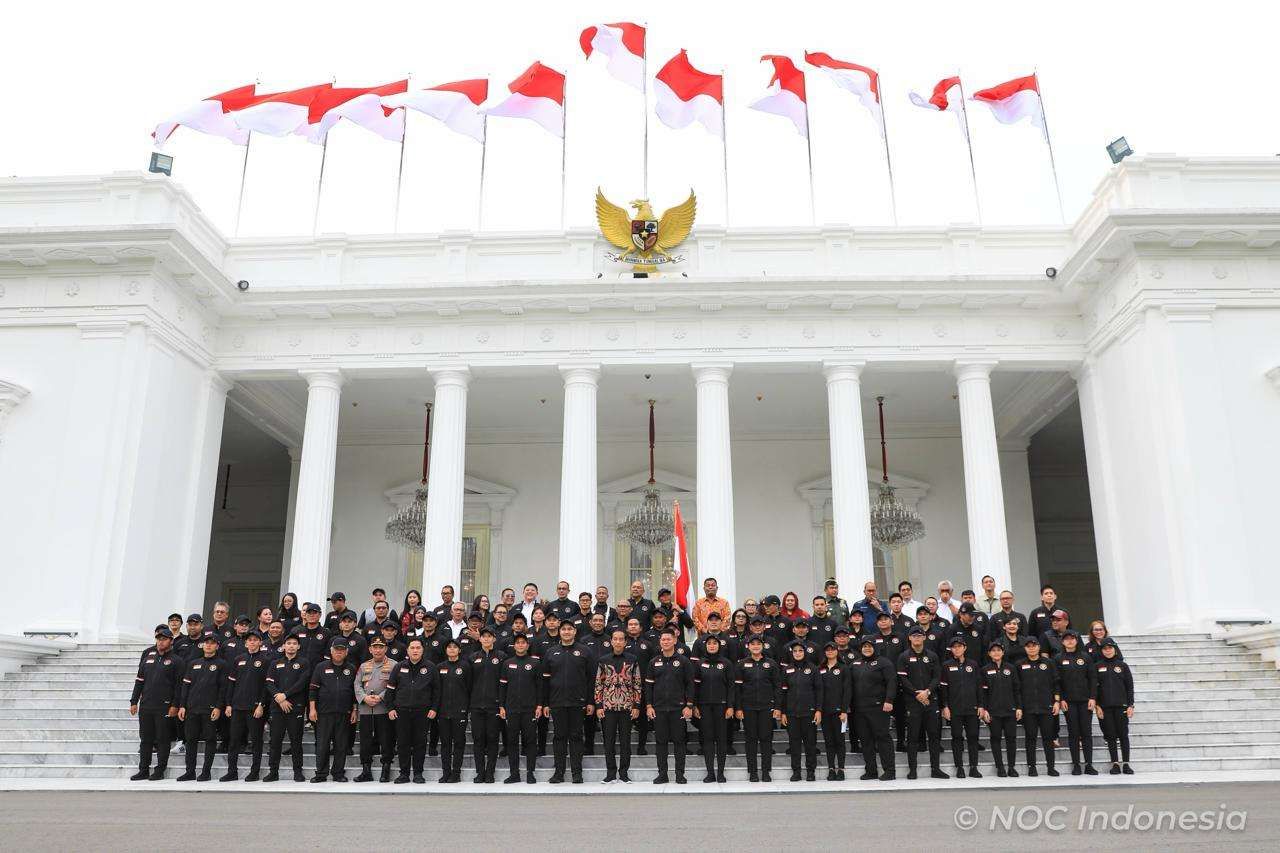 Tim Indonesia untuk Olimpiade Paris 2024 Dilepas Jokowi