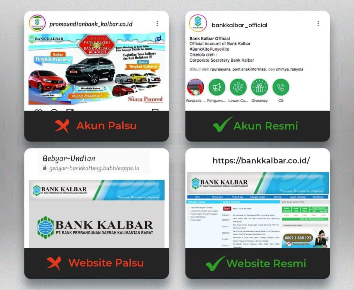 Bank Kalbar Imbau Warga Waspadai Giveaway Palsu