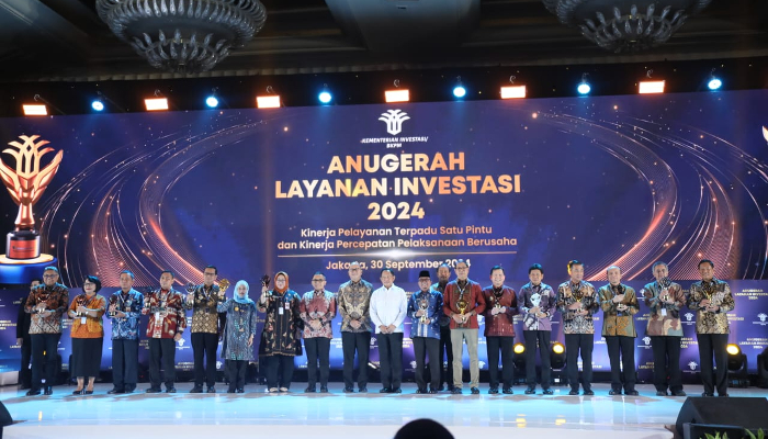 Sejumlah Kementerian, Pemda dan Instansi Terima Anugerah Layanan Investasi 2024