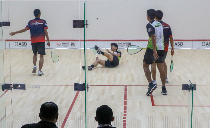 Ditekuk DKI Jakarta, Sumut Gagal Melaju ke Semifinal Ganda Putra Squash