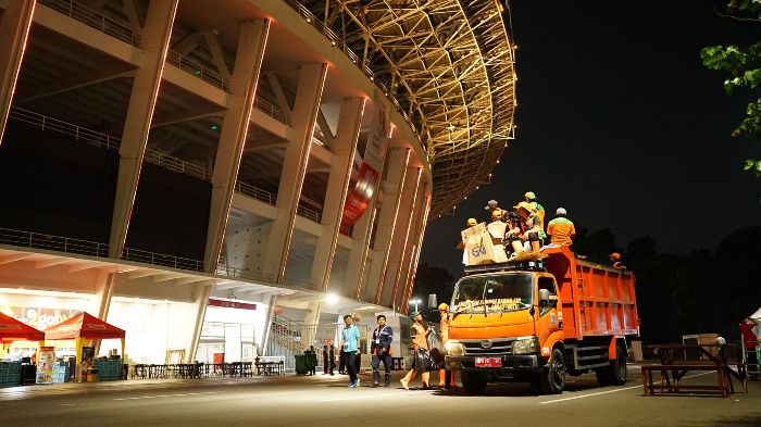 Sampah Kegiatan Misa Akbar Paus Fransiskus di GBK Mencapai 19,82 Ton