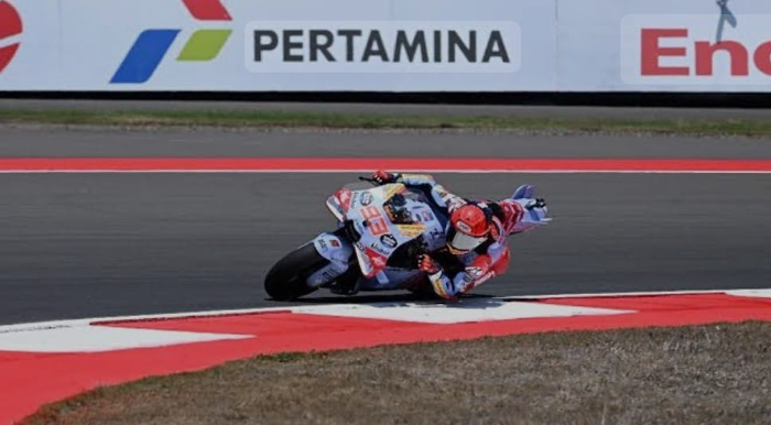 Gila! Start di Posisi 12, Marc Marquez Mampu Finis di Posisi 3 di Sprint Race MotoGP Mandalika 2024