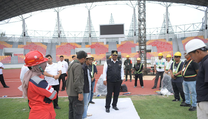 Pantau Persiapan Opening Ceremony PON XXI, Pj Gubernur Safrizal Sidak SHB