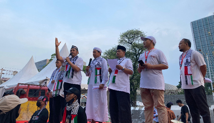 Aksi Bela Palestina Desak Negara negara Arab Putuskan Hubungan Diplomatik Dengan Israel