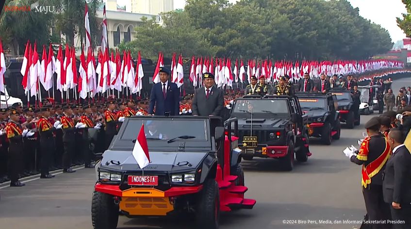 Presiden Jokowi Tinjau Apel Kesiapan Pengamanan Pelantikan Presiden dan Wakil Presiden Terpilih