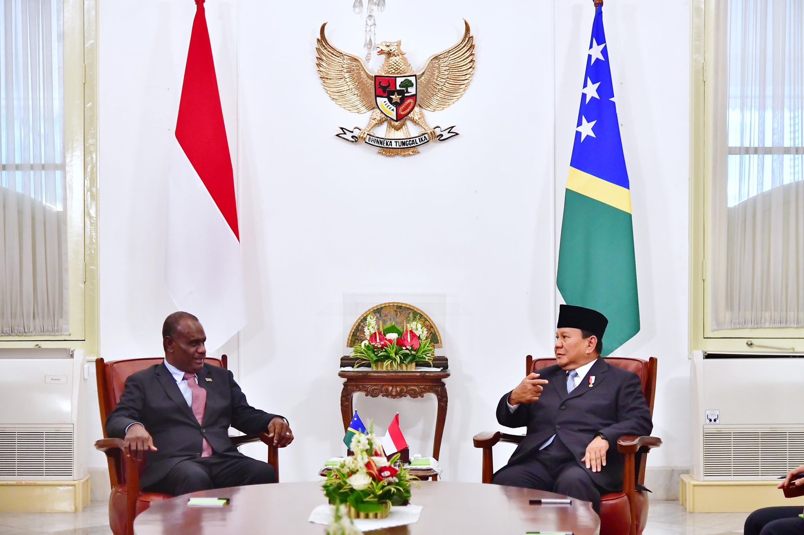 Presiden Prabowo Terima Kunjungan PM Kepulauan Solomon dan PM Timor Leste