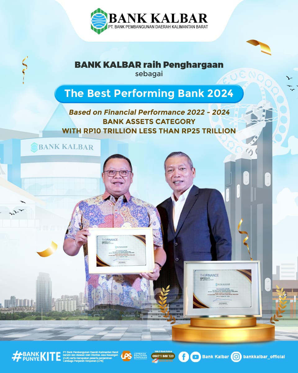 Bank Kalbar Raih The Best Performing Bank 2024