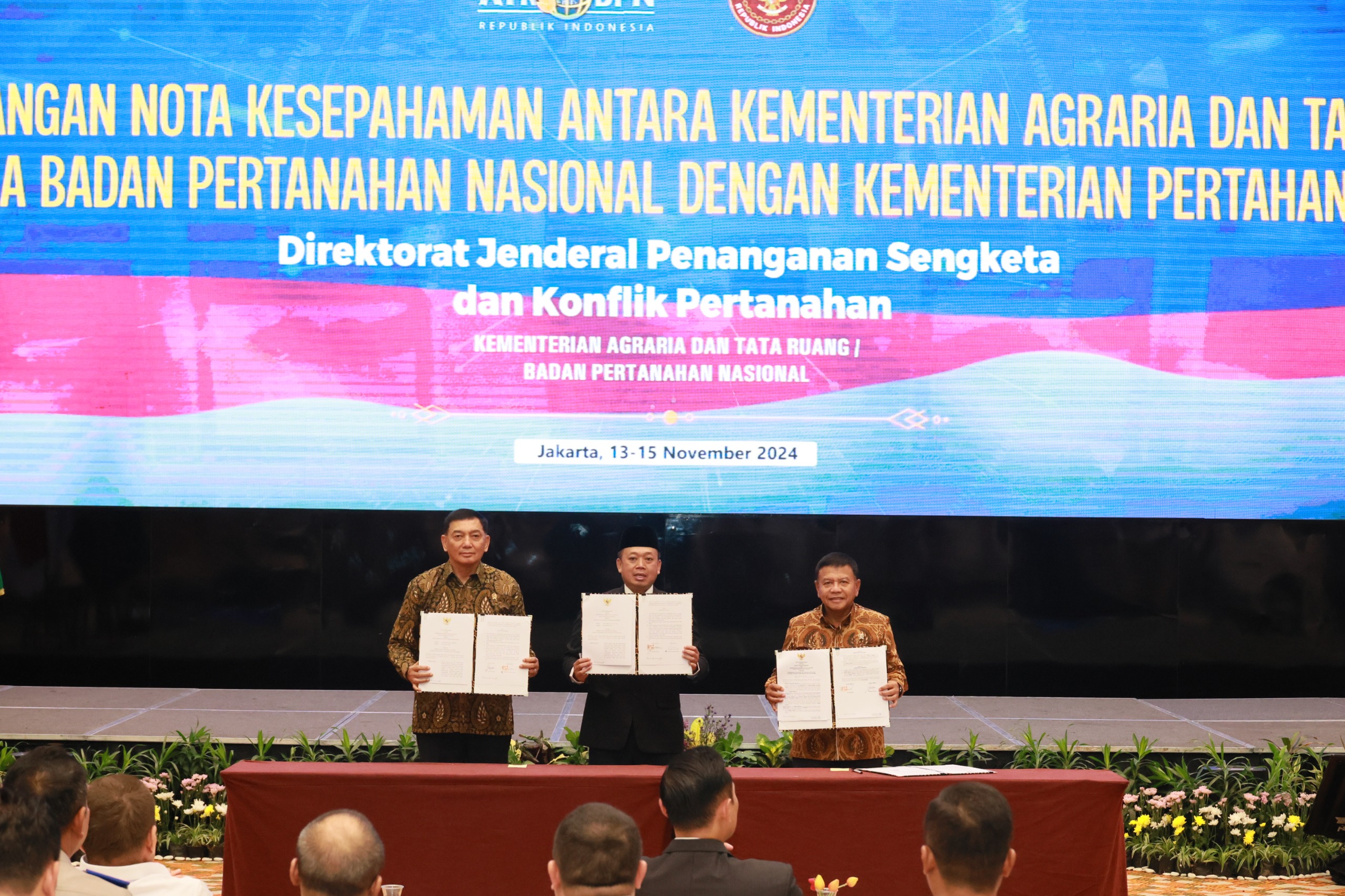 Kementerian ATR/BPN Gandeng Kementerian Pertahanan dan BIN Cegah Tindak Pidana Pertanahan