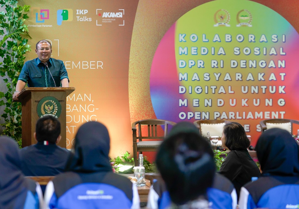 Wakil Ketua DPR RI Dukung Kolaborasi Media Sosial untuk Wujudkan Open Parliament