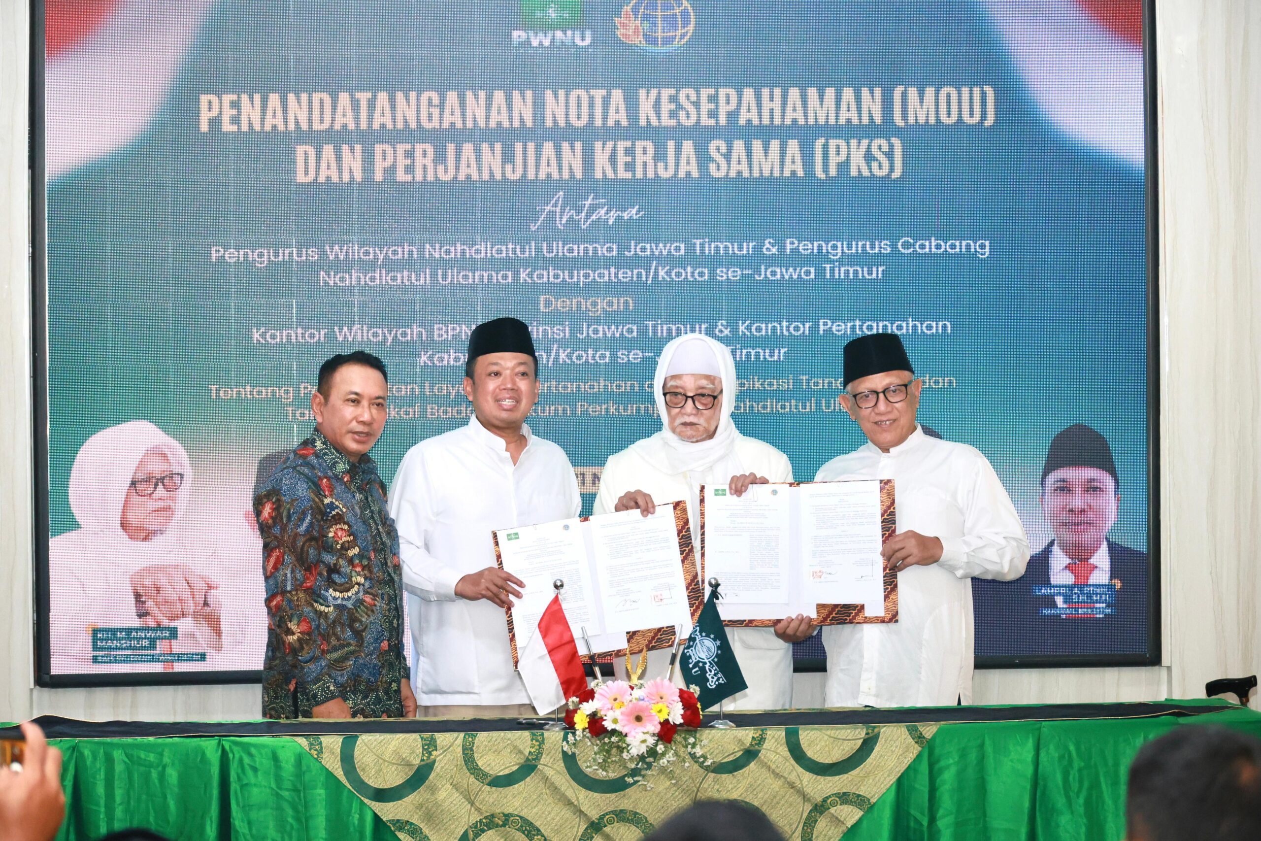PWNU Jatim Apresiasi Komitmen  Kementerian ATR/BPN Percepat Sertfikasi Tanah wakaf