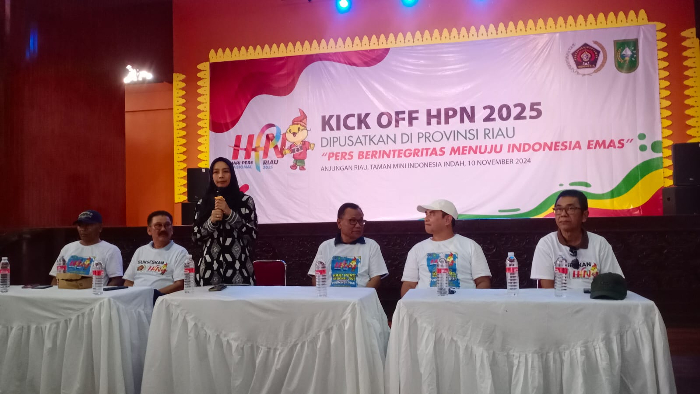 Kick Off HPN 2025 di Anjungan Riau, Intan Ayu Perkenalkan Wajah Baru TMII ke Awak Media