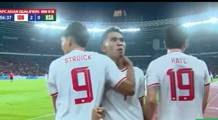 Indonesia Raih 3 Poin, Skors Timnas Vs Arab Saudi 2-0