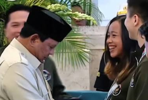 Momen Hangat Martina Ayu dan Presiden Prabowo di Istana Negara