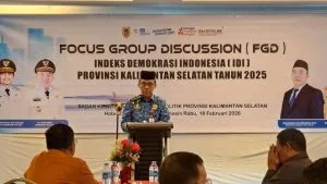 Perkuat Akurasi Indeks Demokrasi, Pemprov Kalsel Bedah Data Lewat FGD IDI