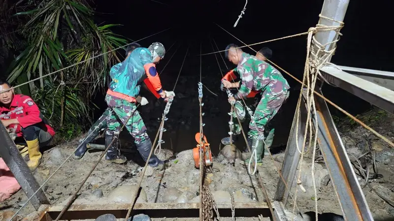 Progres Jembatan Gantung Lhok Sanding Pidie Jaya Segera Pulihkan Konektivitas Warga