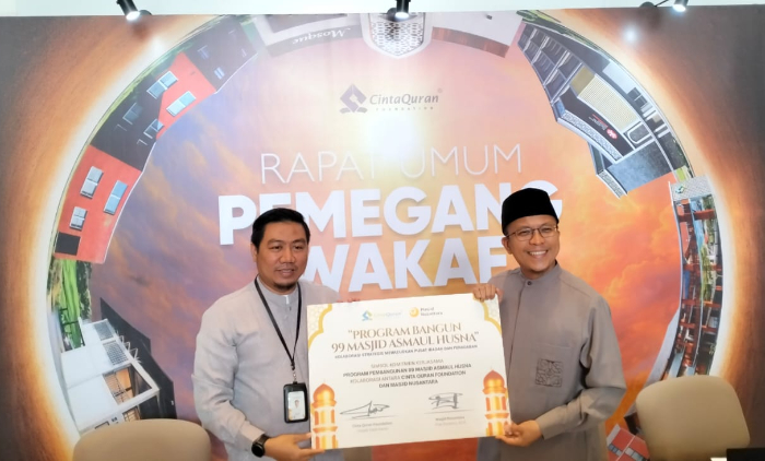 Gelar RUPW 2026, Cinta Quran Foundation Luncurkan Program Bangun 99 Masjid