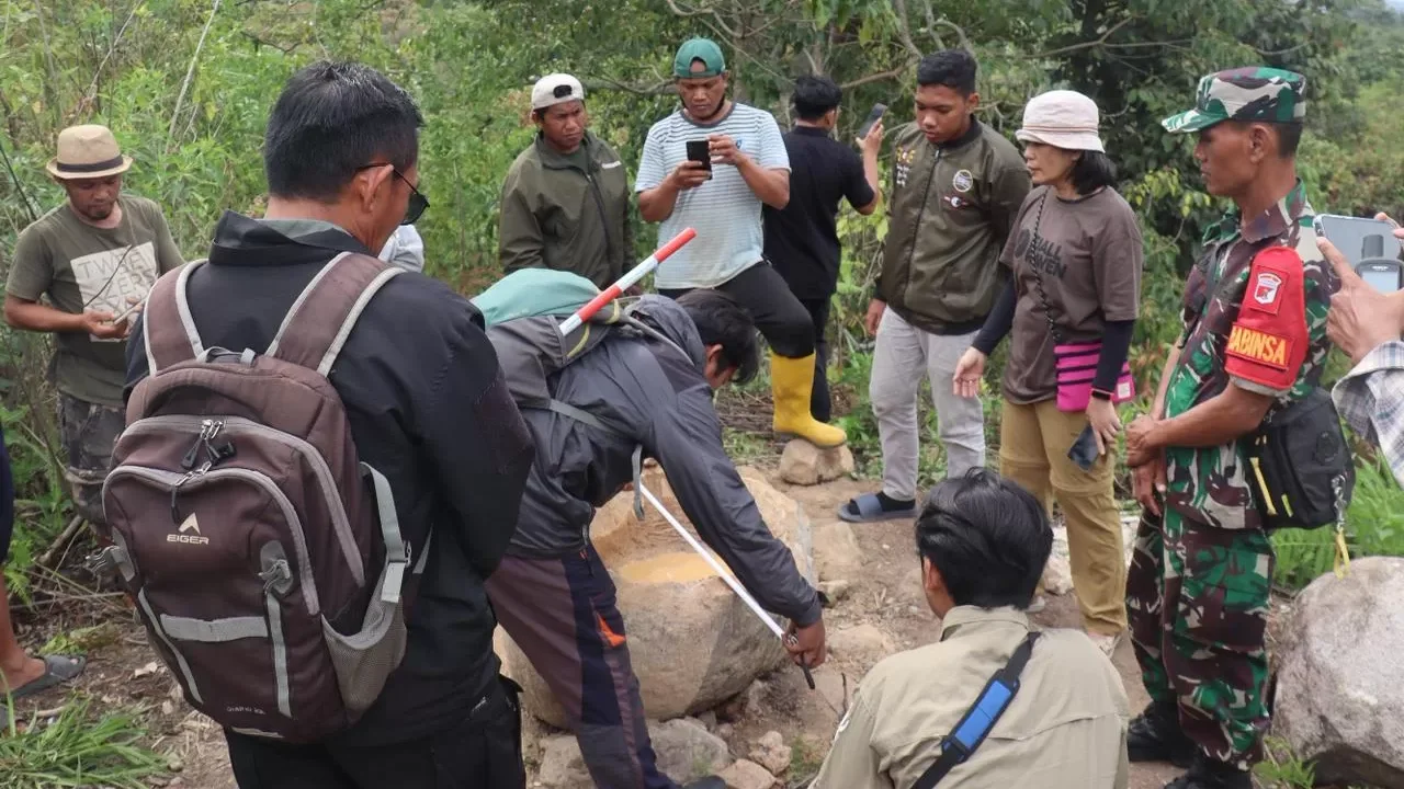 BBTNLL Pastikan Temuan Megalit Kalamba di Dongi-Dongi Berada di Luar Kawasan Taman Nasional