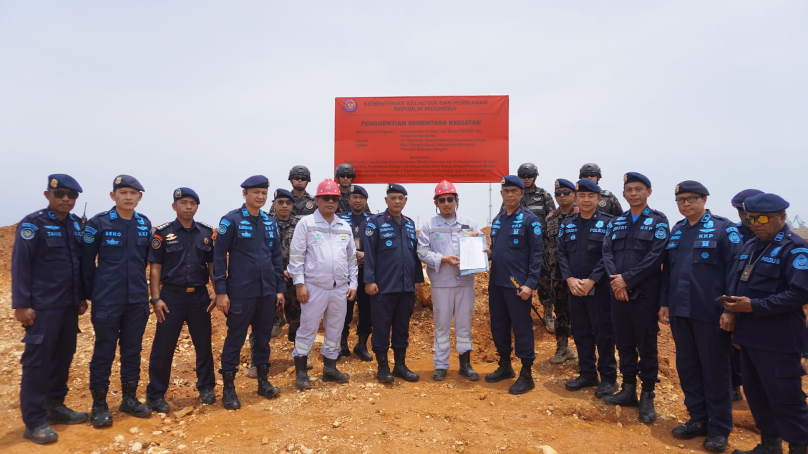 KKP Segel Aktivitas Reklamasi Tiga Perusahaan di Morowali Akibat Tak Kantongi Izin PKKPRL