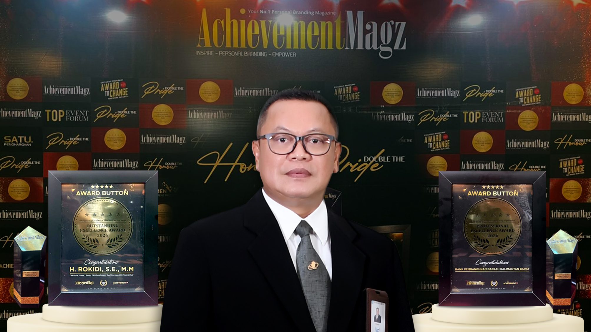 Bank Kalbar Borong Dua Penghargaan Nasional Achievement Excellence Award 2026