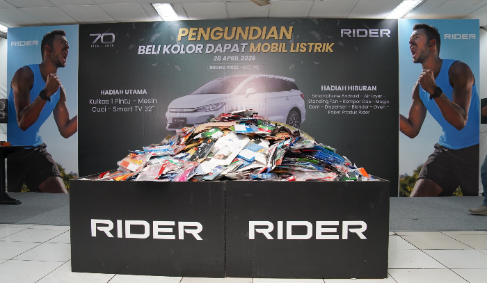 Rayakan HUT Ke-70, Rider Bagikan Mobil Listrik dan Beragam Hadiah Menarik
