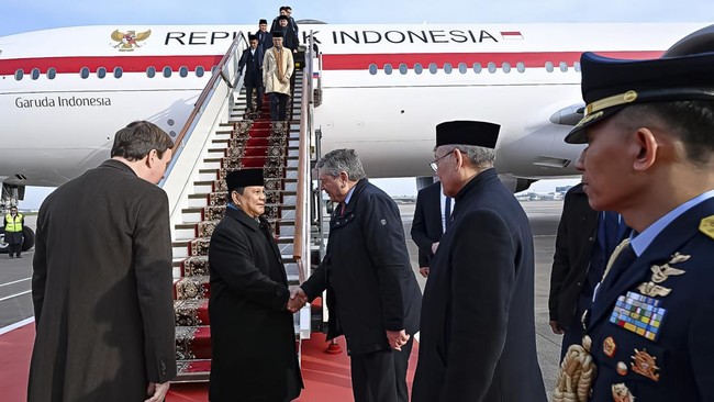 Tiba di Moskow, Presiden Prabowo Dijadwalkan Gelar Pertemuan Empat Mata dengan Vladimir Putin