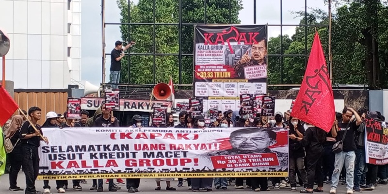Desak Audit Dugaan Kredit Macet Kalla Group Rp30,3 Triliun, Massa KAPAK Kembali Datangi BPK