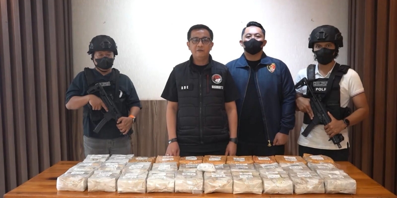 Polda Metro Jaya Gagalkan Peredaran 32 Kg Sabu Jaringan Malaysia, Satu Tersangka Diciduk