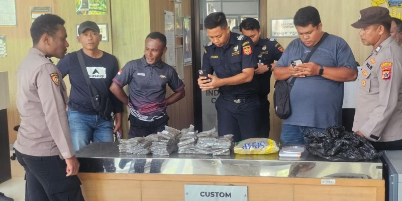 Aksi Kejar-kejaran di Perbatasan: PLBN Skouw Gagalkan Penyelundupan 2 Kilogram Ganja dari Papua Nugini