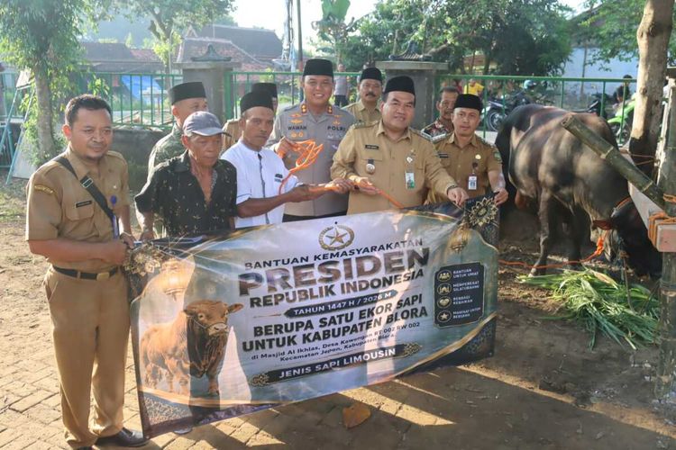 Idul Adha 1447 H: Presiden Prabowo Sumbang Sapi Kurban Jumbo 1,1 Ton untuk Warga Blora