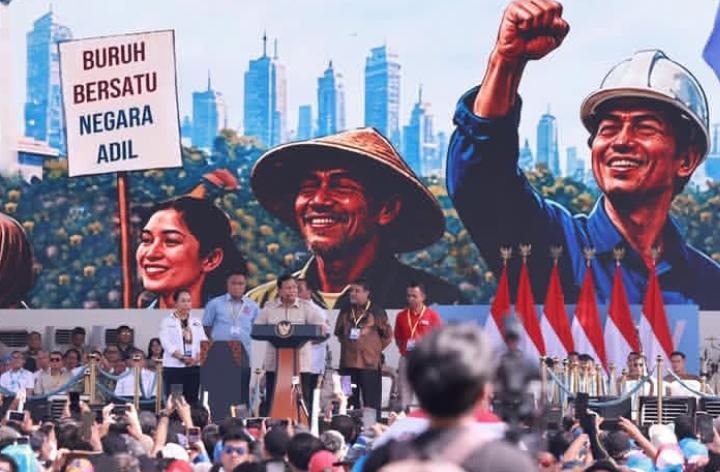 Prabowo Hadiri Langsung May Day, Sinyal Kuat Era Baru Kesejahteraan Buruh!
