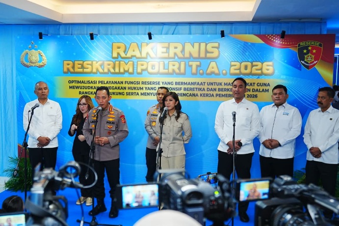 Buka Rakernis Reskrim, Kapolri Fokus Ciptakan Rasa Aman dan Keadilan