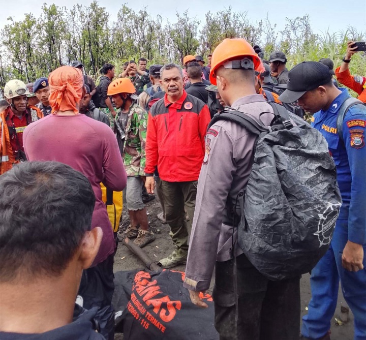 Tim SAR Kencangkan Proses Pencarian Sisa Dua Korban Erupsi Gunung Dukono