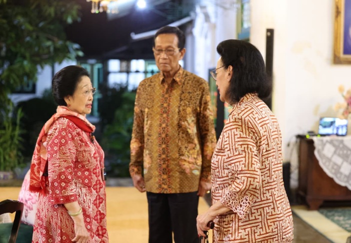 Sri Sultan dan Megawati Santap Malam di Kraton Jogja
