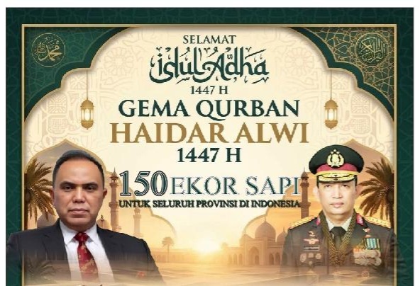 Gerakan Qurban Nasional Haidar Alwi: 150 Ekor Sapi dengan Semangat Rakyat Bantu Rakyat
