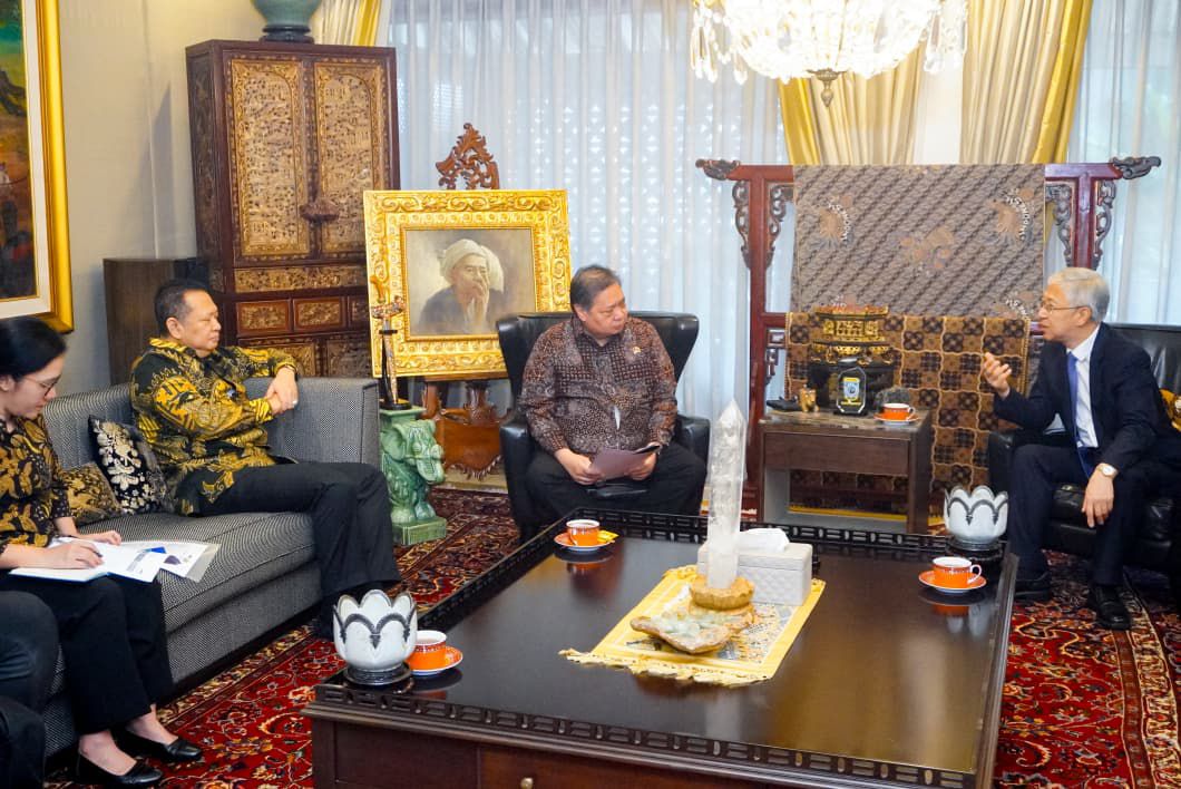 Bamsoet Dampingi Wagub Hebei China Bertemu Menko Airlangga