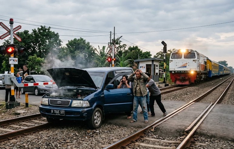 Mengapa Mobil Sering Mogok di Atas Rel? Ini Rahasia Magnetis dan Tips Amannya!