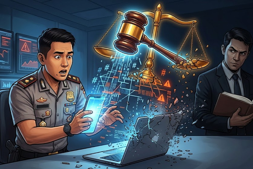 Waspada! Bukti Digital Bisa Gugur Total Jika Polisi Abaikan Pasal 613 UU Nomor 1 Tahun 2026